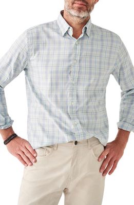Faherty The Movement Plaid Button-Up Shirt in Beach Cove Plaid
