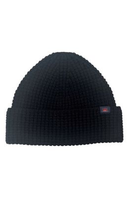 Faherty Waffle Knit Beanie in Black