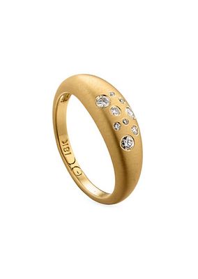 Fairy Dust 18K Yellow Gold & 0.15 TCW Diamond Ring