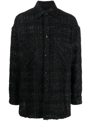 Faith Connexion long sleeve tweed shirt - Black