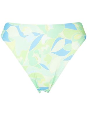 Faithfull the Brand abstract-print bikini bottoms - Green