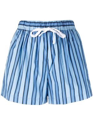 Faithfull the Brand Akaia striped shorts - Blue