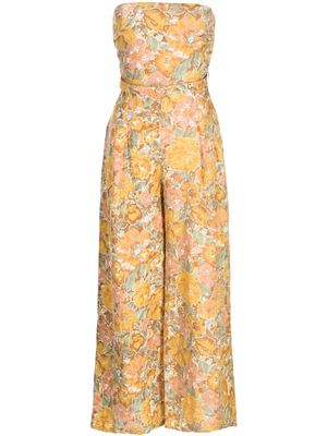 Faithfull the Brand Alegrias floral-print jumpsuit - Yellow