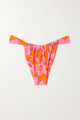 Faithfull The Brand - Andez Floral-print Recycled Bikini Briefs - Pink
