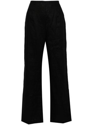 Faithfull the Brand Arto linen straight-leg trousers - Black