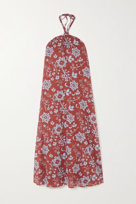 Faithfull The Brand - Brise Floral-print Cotton-voile Maxi Dress - Brown