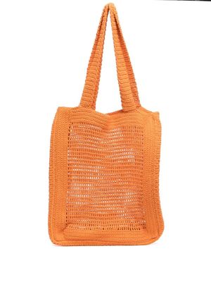 Faithfull the Brand crochet-knit tote bag - Orange