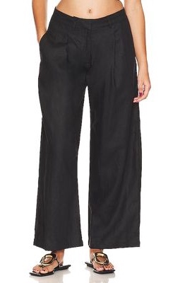 FAITHFULL THE BRAND Francois Pant in Black