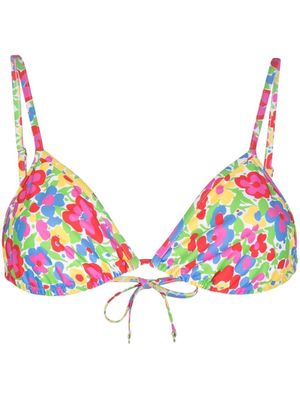 Faithfull the Brand Izzi floral-print bikini top - Multicolour