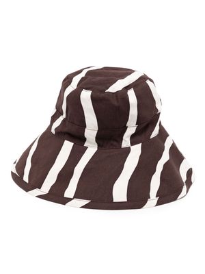 Faithfull the Brand Le Bas cotton bucket hat - Brown