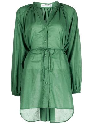 Faithfull the Brand Lucita button-front mini dress - Green