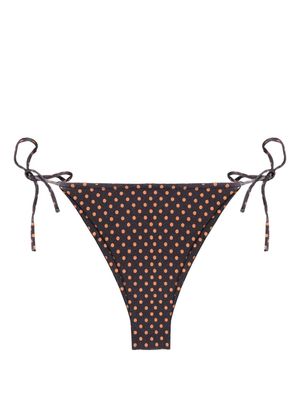 Faithfull the Brand Ludici polka-dot bikini bottoms - Grey