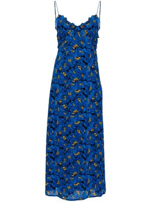 Faithfull the Brand Maye floral-print midi dress - Blue