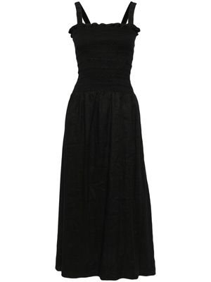 Faithfull the Brand Messini linen midi dress - Black