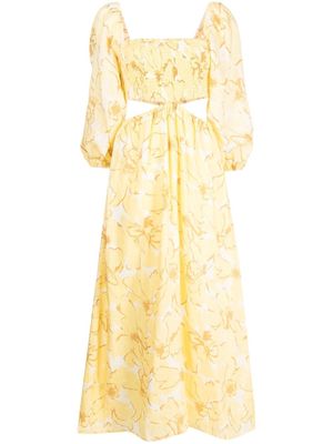 Faithfull the Brand Nadiva midi dress - Yellow