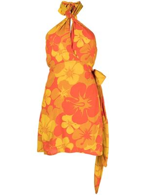 Faithfull the Brand Odette floral-print mini dress - Yellow