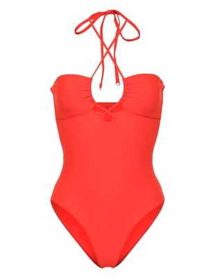Faithfull the Brand Ola halterneck swimsuit - Red