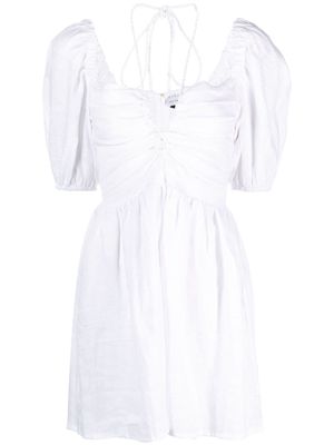 Faithfull the Brand Palacio linen minidress - White