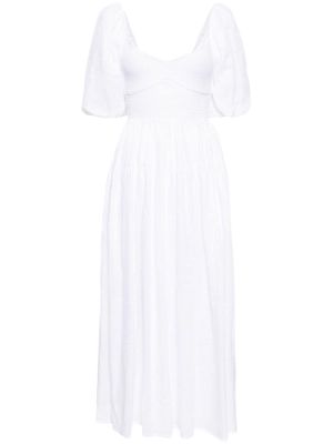 Faithfull the Brand Rosarico linen midi dress - White