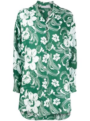 Faithfull the Brand Tortuga floral-print shirt dress - Green