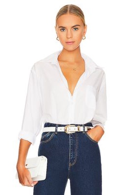 FAITHFULL THE BRAND Tropea Shirt in White