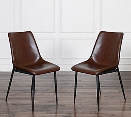Falcon Faux Leather Dining Chair S/2 by Abbyson Living