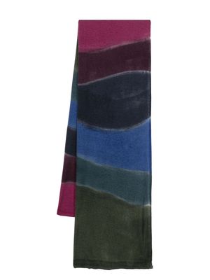 Faliero Sarti abstract pattern-print scarf - Purple