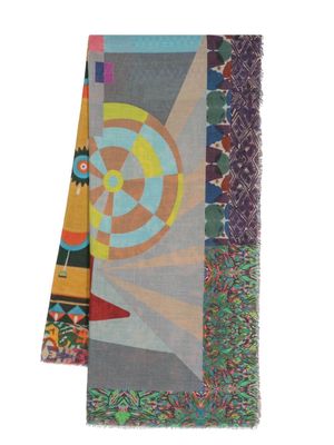 Faliero Sarti abstract-pattern scarf - Multicolour
