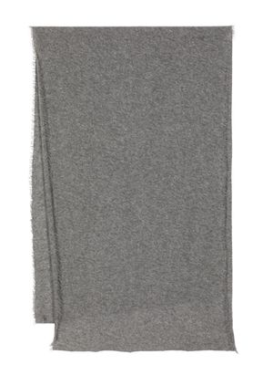 Faliero Sarti Adriel fringed cashmere scarf - Grey