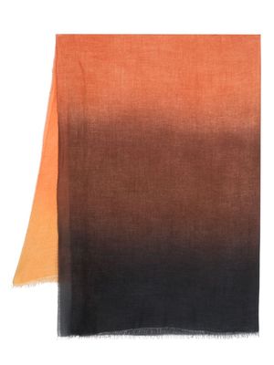 Faliero Sarti Azzurrata gradient-effect scarf - Orange