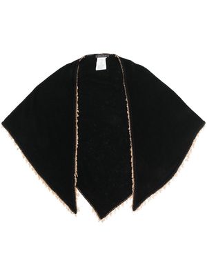 Faliero Sarti chain-link trim scarf - Black