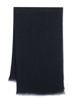 Faliero Sarti Chal Retro frayed-edge scarf - Blue