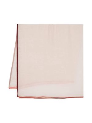 Faliero Sarti contrasting-border scarf - Pink
