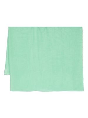 Faliero Sarti frayed silky scarf - Green