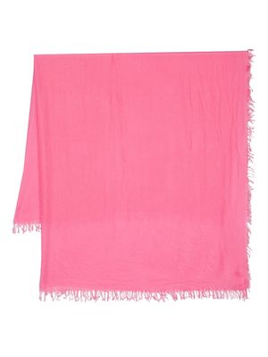 Faliero Sarti fringe-detail silk scarf - Pink