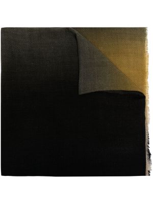 Faliero Sarti gradient-effect virgin-wool scarf - Black