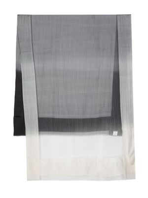 Faliero Sarti gradient-print scarf - Black