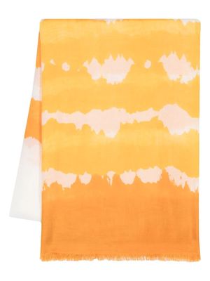 Faliero Sarti gradient silk-modal scarf - Yellow