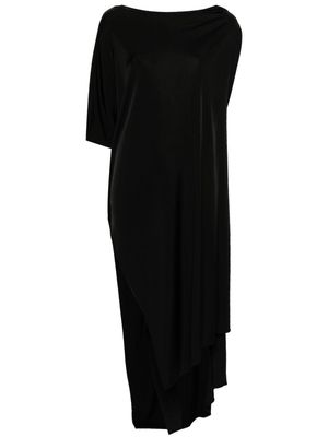 Faliero Sarti Guadalupe asymmetric beach dress - Black