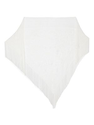 Faliero Sarti Lisetta open-knit shawl - White