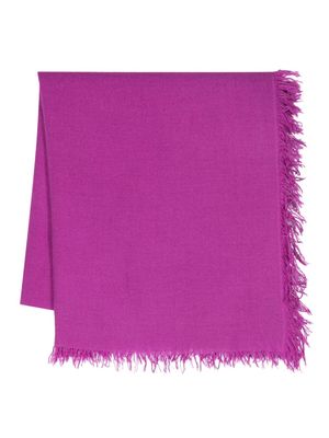 Faliero Sarti New Enry frayed-hem scarf - Purple