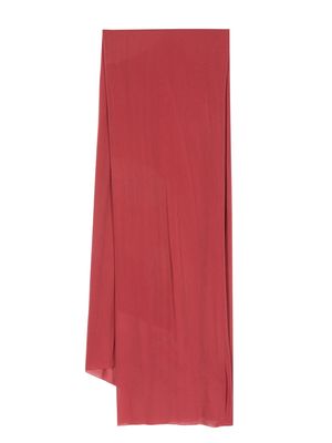 Faliero Sarti rectangle-shape modal scarf - Red