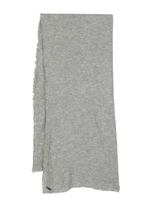 Faliero Sarti tasselled-edge virgin-wool scarf - Grey