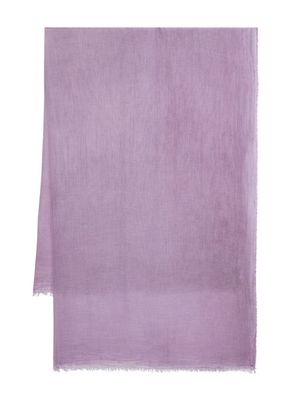 Faliero Sarti Tobia frayed-hem scarf - Purple