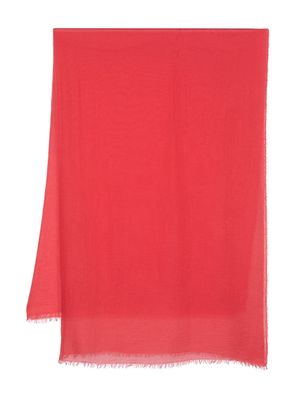 Faliero Sarti Tobia frayed scarf - Red