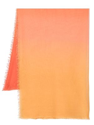 Faliero Sarti two-tone gradient scarf - Orange