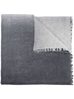 Faliero Sarti two-tone knit scarf - Blue