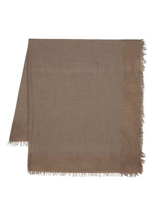 Faliero Sarti virgin wool-cashmere scarf - Brown