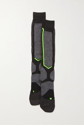 FALKE Ergonomic Sport System - Sb2 Knitted Snowboarding Socks - Black