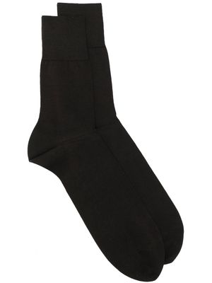 Falke intarsia-knit logo cotton socks - Brown